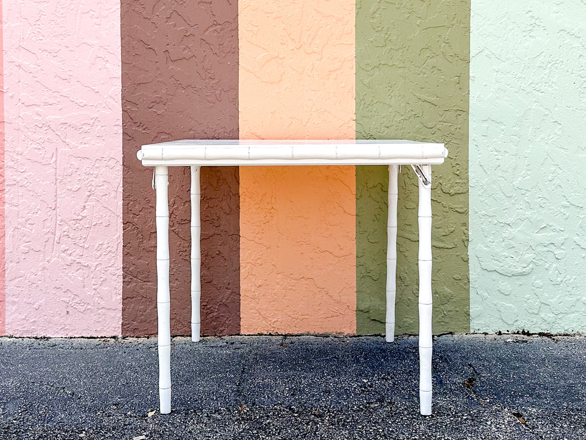 Faux Bamboo Folding Table