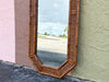 Faux Bamboo and Rattan Octagon Mirror