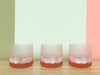 Set of Eight Pink Seashell Glassware