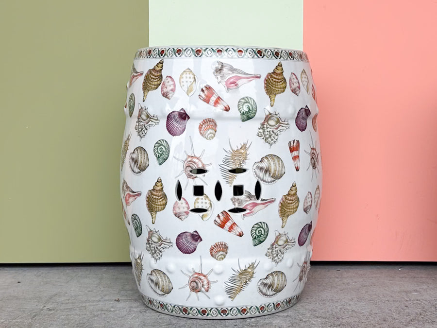 Pair of Shell Chic Garden Seats