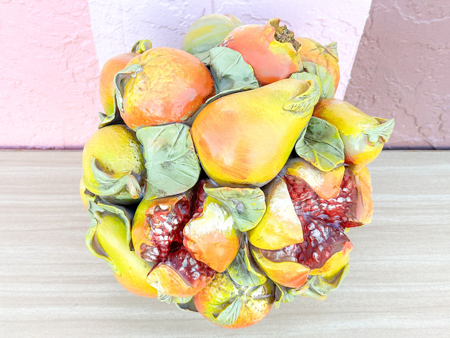 Seasonal Fruits Italian Ceramic Topiary