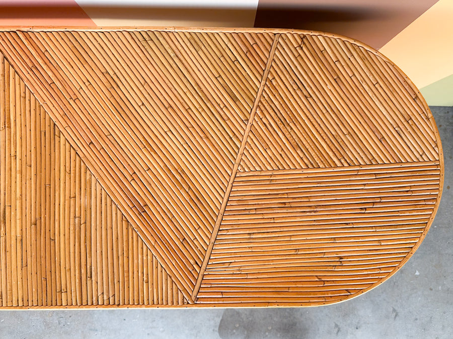 Pencil Reed Rattan Bar