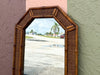 Faux Bamboo and Rattan Octagon Mirror