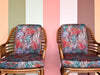 Pair of Ficks Reed Rattan Arm Chairs