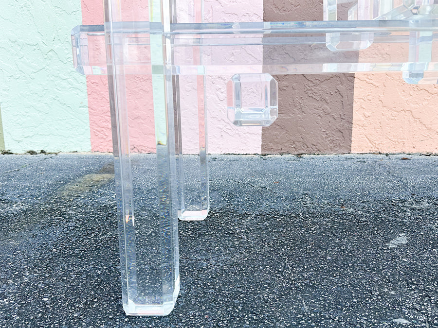 Fab MCM Lucite Dining Table