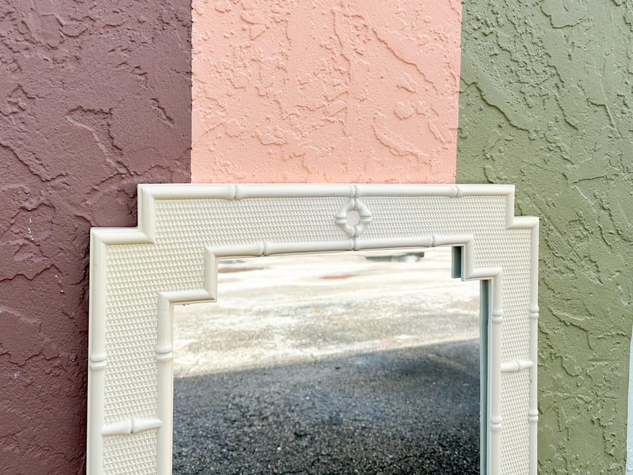 Palm Beach Style Faux Bamboo Mirror