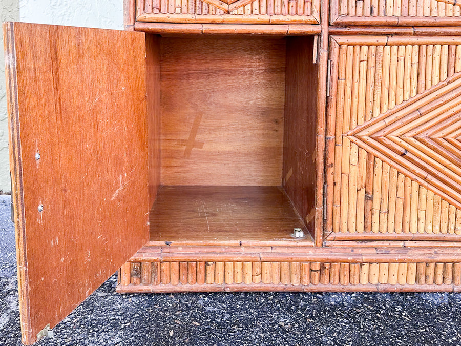 Island Chic Bamboo Pagoda Cabinet
