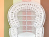 White Rattan Peacock Chair