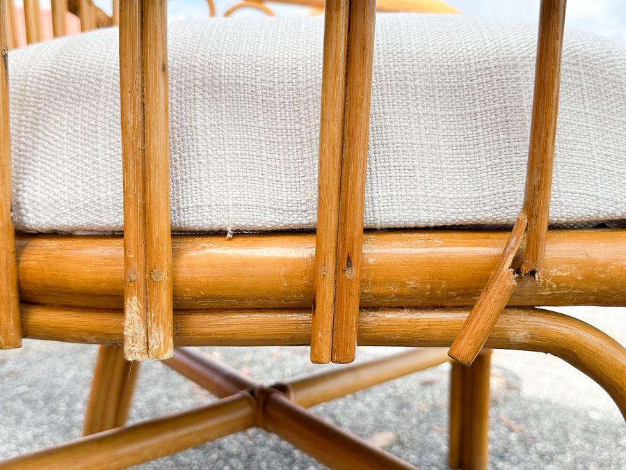 Set of Four Coastal Balloon Back Dining Chairs