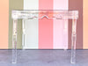 Scalloped Lucite Game Table