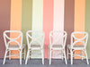 Set of Four Rattan Dining Chairs