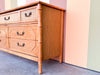 Natural Faux Bamboo Double Dresser