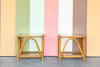 Pair of Ficks Reed Rattan Side Tables
