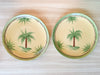 Set of Eight French Palm Tree Dinnerware