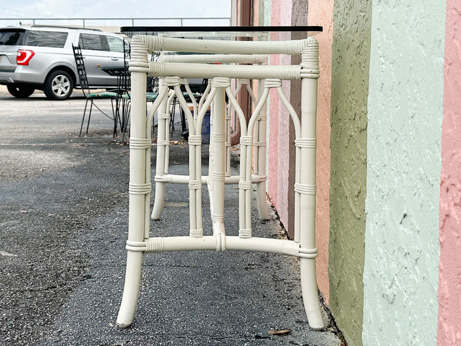 Ficks Reed Rattan Console
