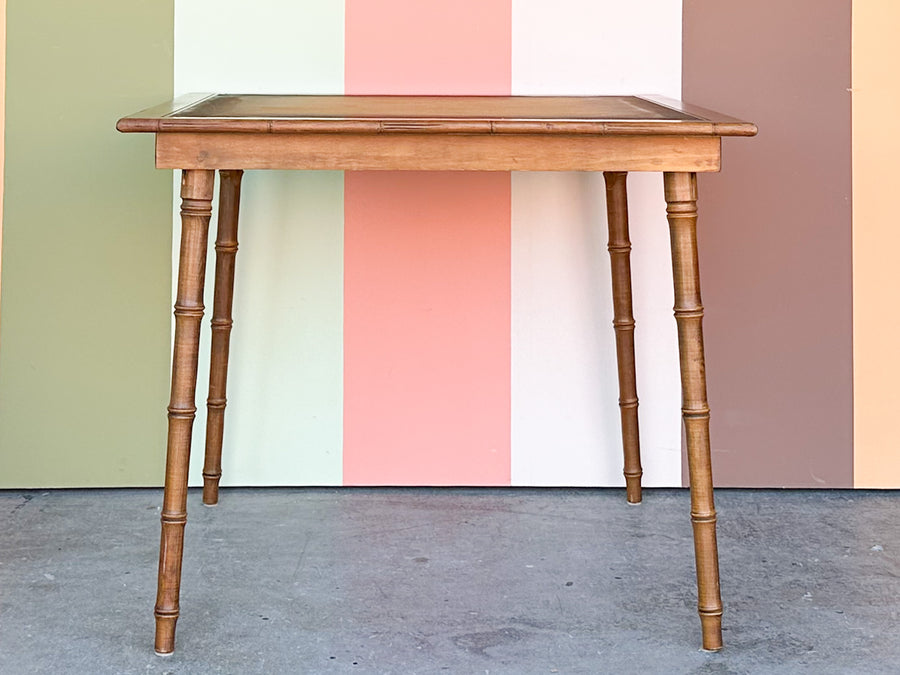 Faux Bamboo Folding Tables and Chairs Set