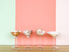 Set of Four Shell Chic Coupes