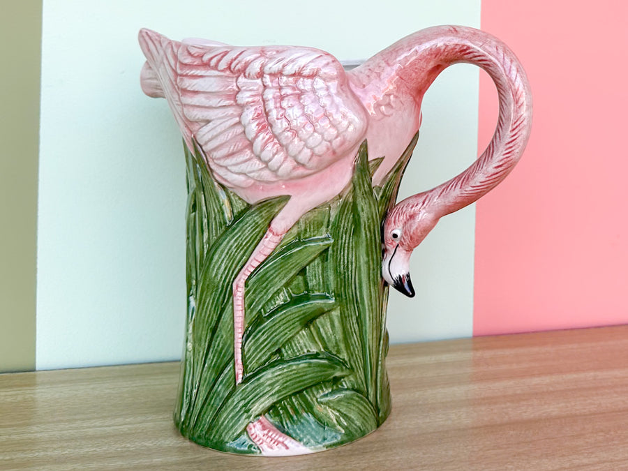 Fitz and Floyd Flamingo Pitcher