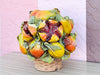 Seasonal Fruits Italian Ceramic Topiary