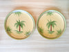 Set of Eight French Palm Tree Dinnerware