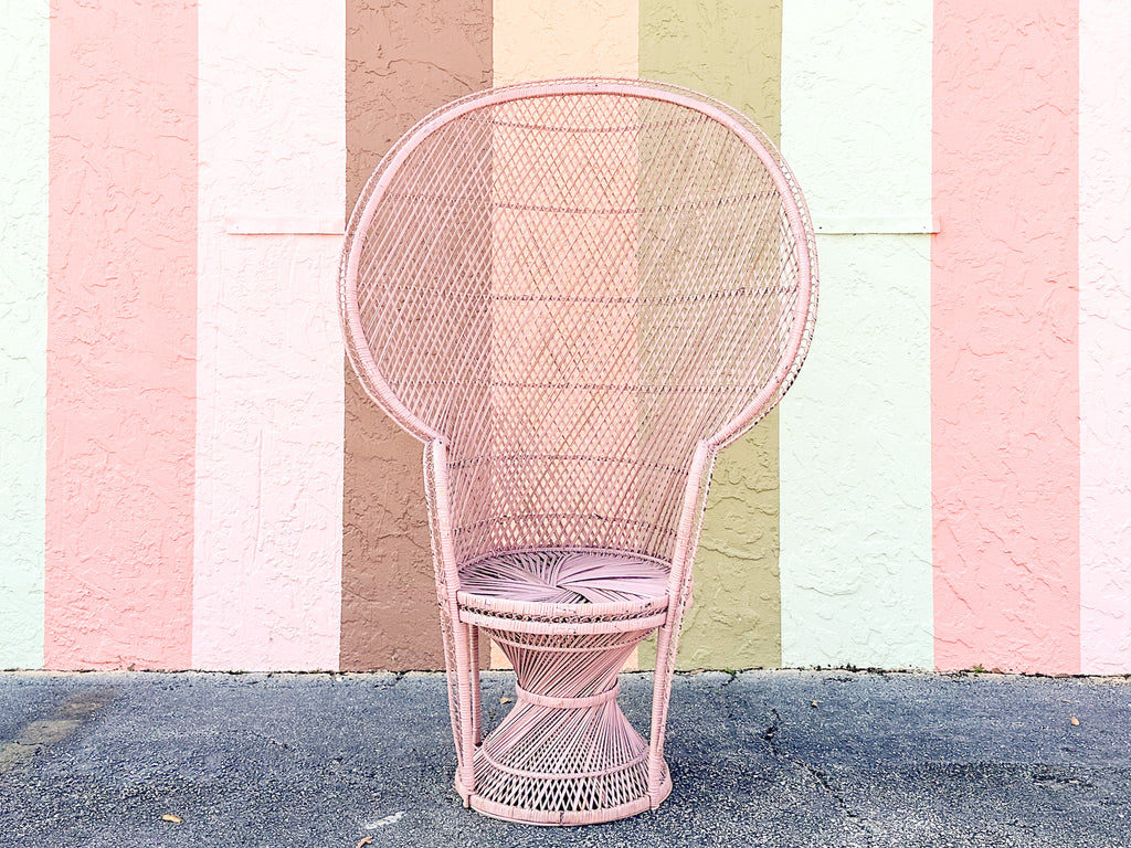 Pink Chic Peacock Chair
