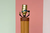 Old Florida Rattan Floor Lamp