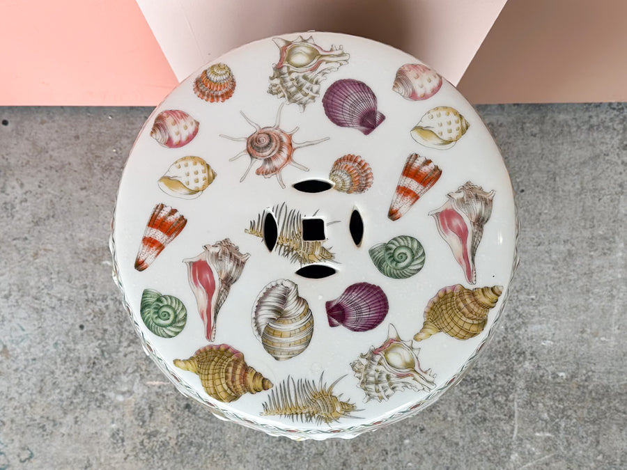 Pair of Shell Chic Garden Seats