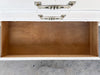 Faux Bamboo Oversized Nightstand with Hutch