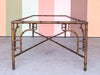 Metal Italian Faux Bamboo Coffee Table