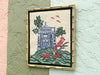 Blue Pagoda Needlepoint Art
