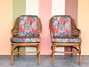 Pair of Ficks Reed Rattan Arm Chairs