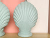Pair of Sea Blue Shell Lamps