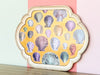 Large Regency Chic Scallop Shell Decoupage Tray