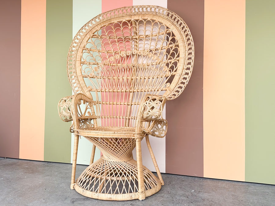 Natural Rattan Peacock Chair