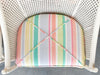 Pair of Candy Stripe Cane Barrel Chairs