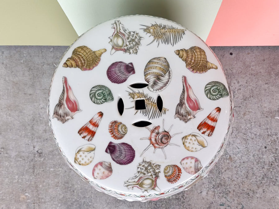 Pair of Shell Chic Garden Seats