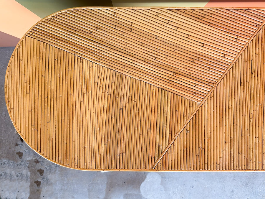 Pencil Reed Rattan Bar
