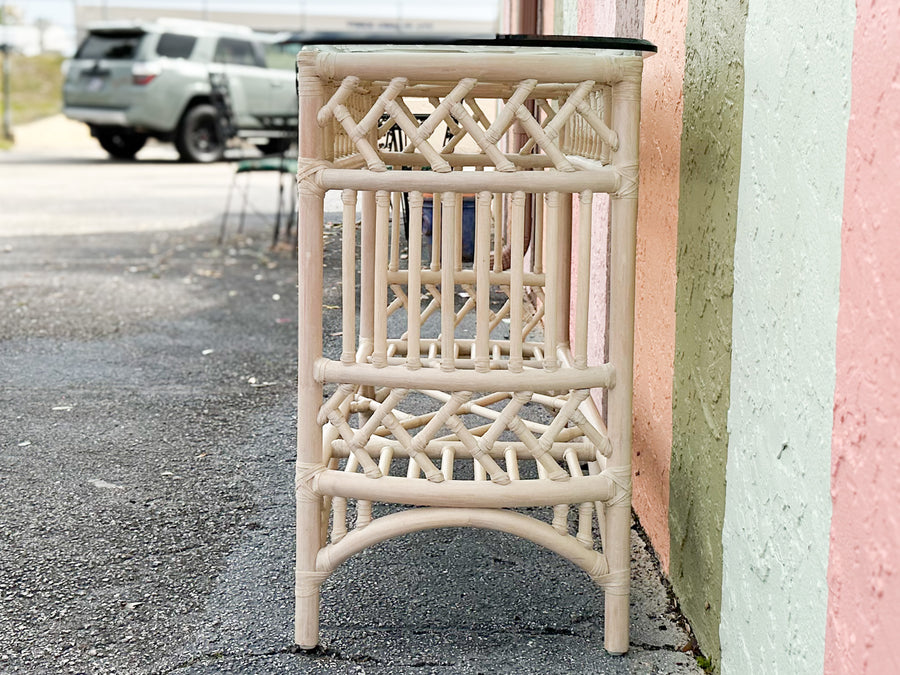 Ficks Reed Rattan Console