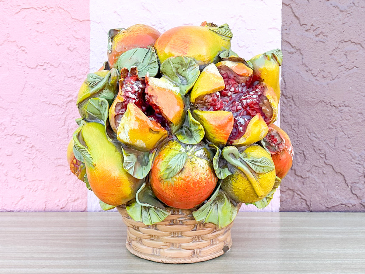 Seasonal Fruits Italian Ceramic Topiary