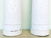 Pair of Faux Bamboo Column Lamps