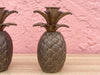 Pair of Brass Pineapple Candle Holders