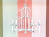 Faux Bamboo Pagoda Chandelier