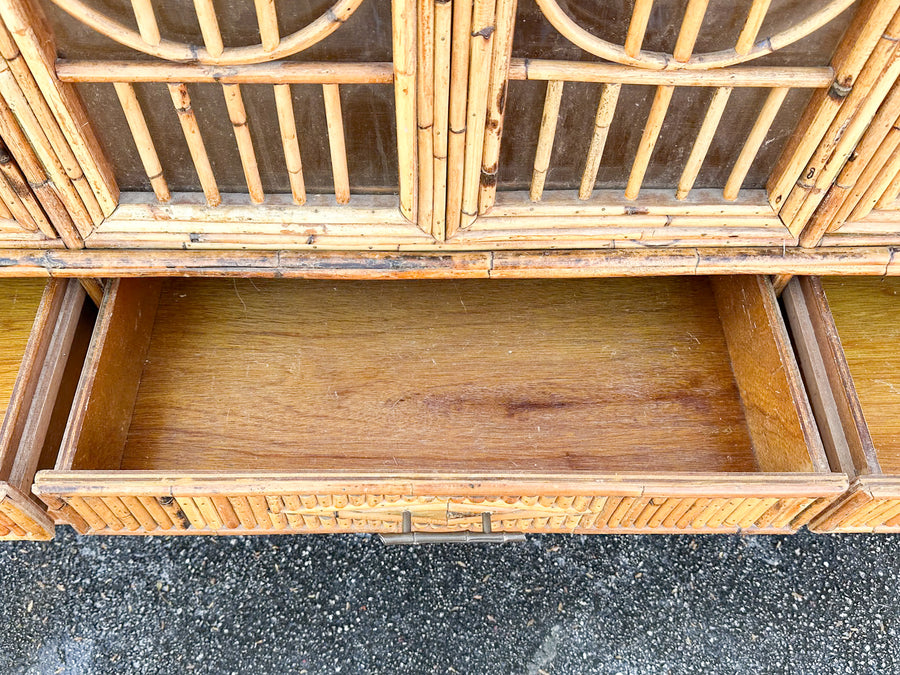 Island Chic Bamboo Pagoda Cabinet