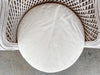 White Rattan Peacock Chair