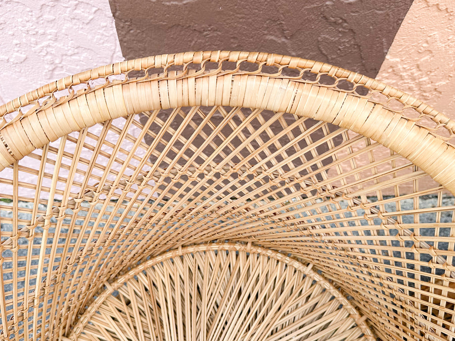 Pair of Island Style Buri Rattan Chairs
