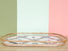 Shell Decoupage Bamboo Tray