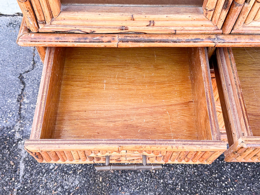 Island Chic Bamboo Pagoda Cabinet