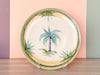 Set of Eight French Palm Tree Dinnerware