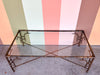 Metal Italian Faux Bamboo Coffee Table