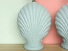 Pair of Sea Blue Shell Lamps